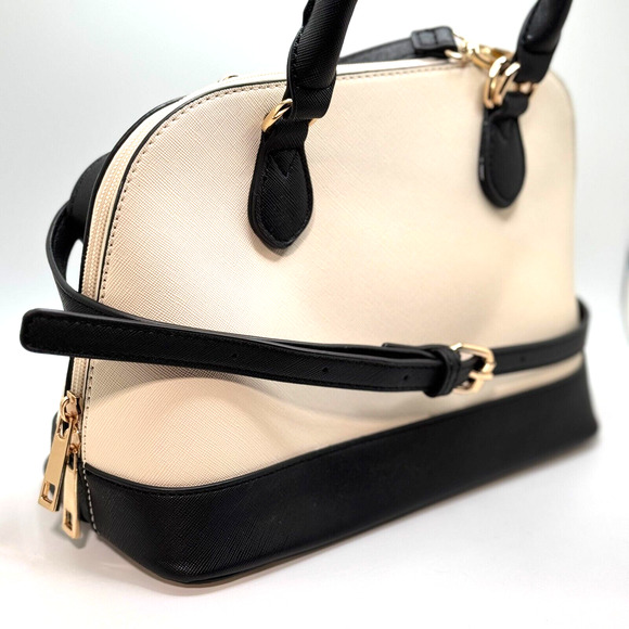 Lovevook Black Beige Satchel Handbag for Women Small Crossbody Bags Shoulder - Picture 3 of 15